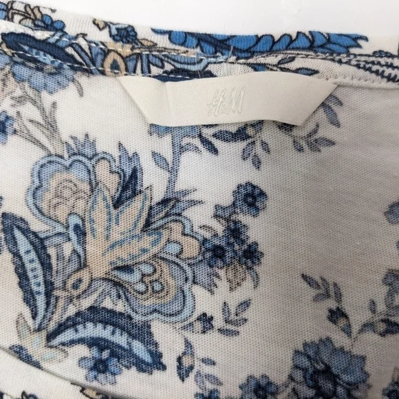 H&M paisley tie front crop top size S - Picture 6 of 13